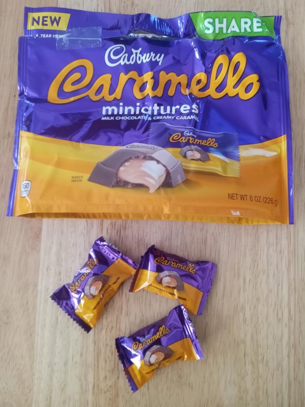 CADBURY CARAMELLO Miniatures Milk Chocolate & Creamy Caramel Candy, 8 oz bag