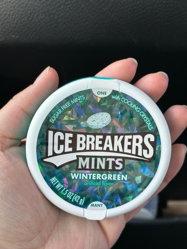 ICE BREAKERS Wintergreen Sugar Free Mints, 1.5 oz puck