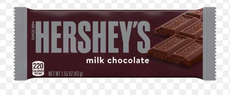 HERSHEY'S Milk Chocolate King Size Candy Bar, 2.6 oz