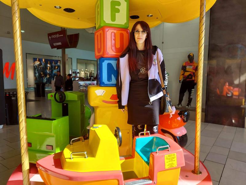 Kuromi Fortune Teller Color-Block Skimmer Hoodie Her Universe