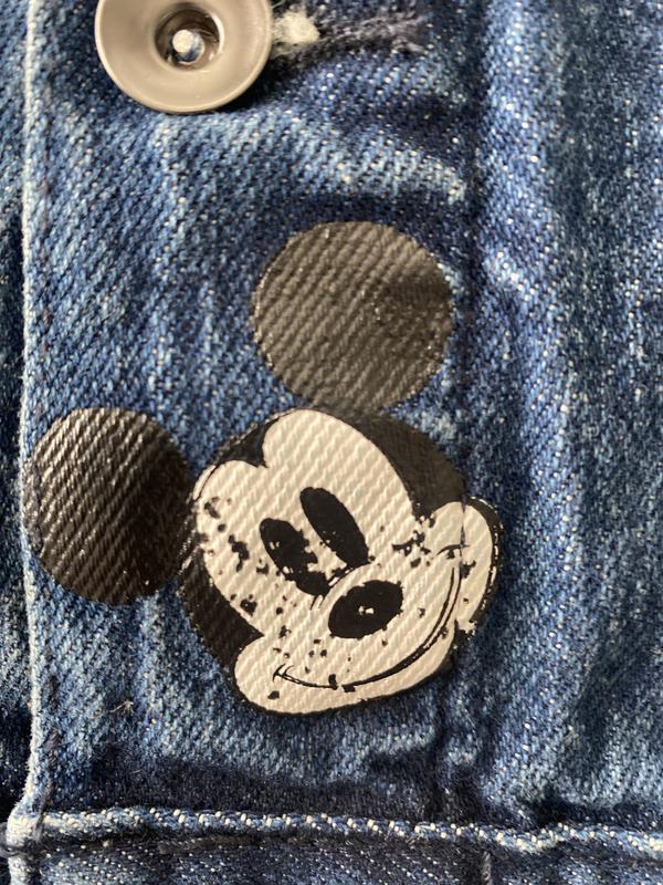 Womens mickey mouse denim on sale jacket