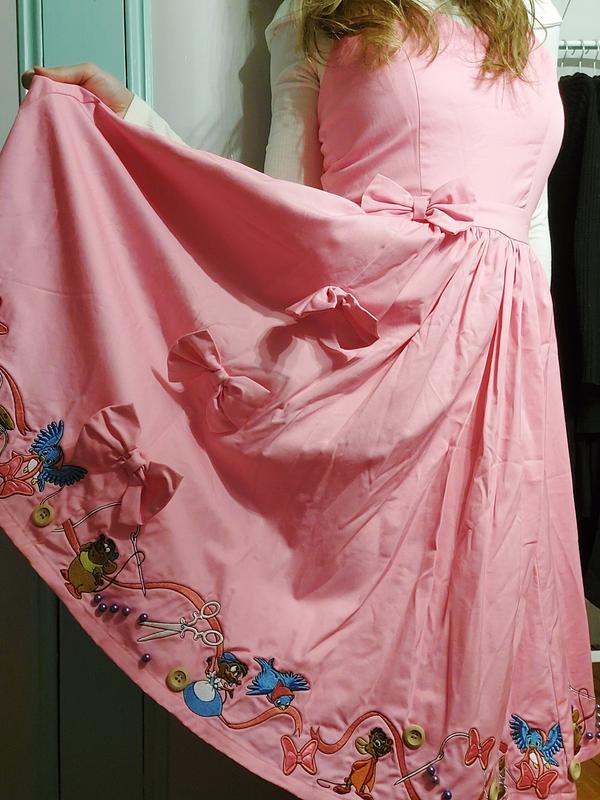 Her Universe シンデレラ スカート ディズニー Her Universe Disney Cinderella Mice Retro Cami Dress Her