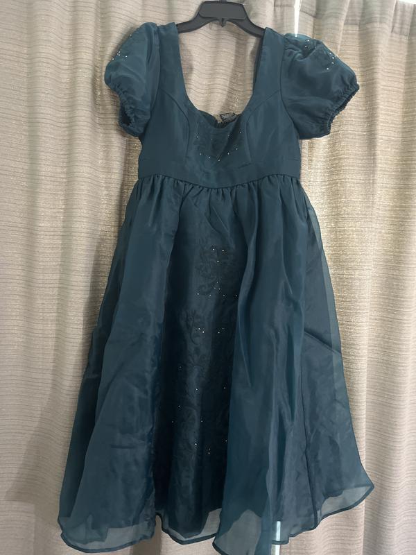 bridgerton penelope blue dress Her Universe Bridgerton Penelope Teal Dress Plus Size Her Universe  Exclusive