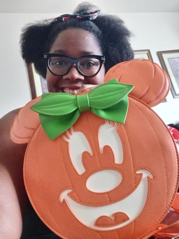Loungefly Disney Minnie Mouse Pumpkin Glow-In-The-Dark Mini