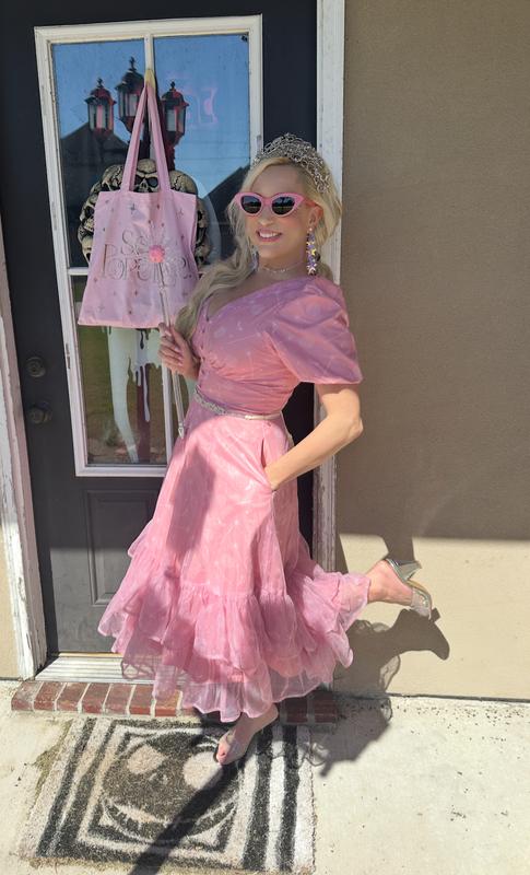 slim fit dress slacks Glinda Corset Ruffel Ball Gown 12 / Blush