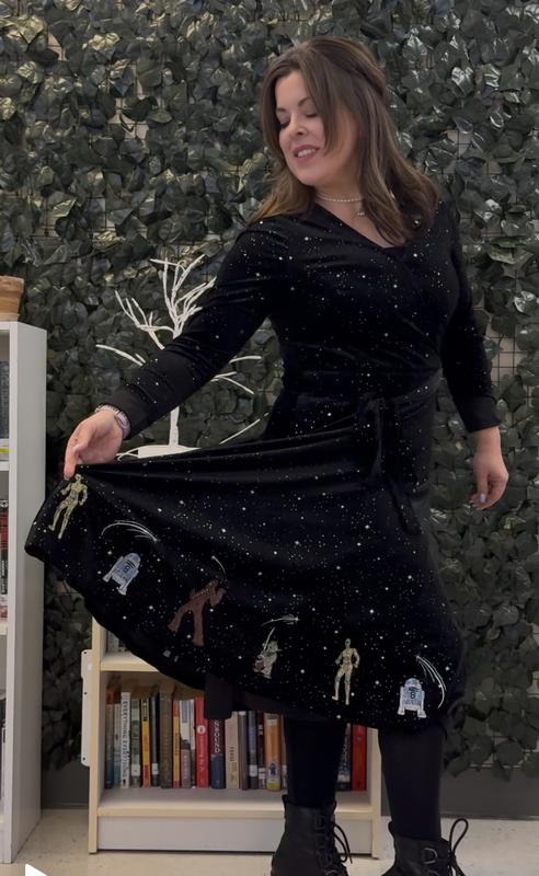 her universe disney holiday velvet long-sleeve dress Her Universe Disney Holiday Velvet Long-Sleeve Dress