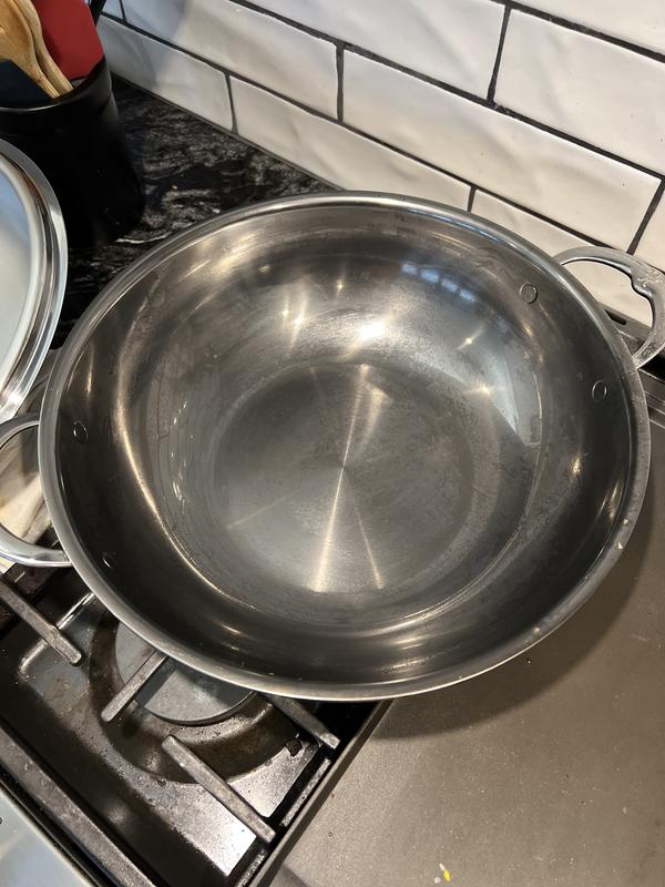 A simple wipe with a paper towel before washing cleaned it right out.