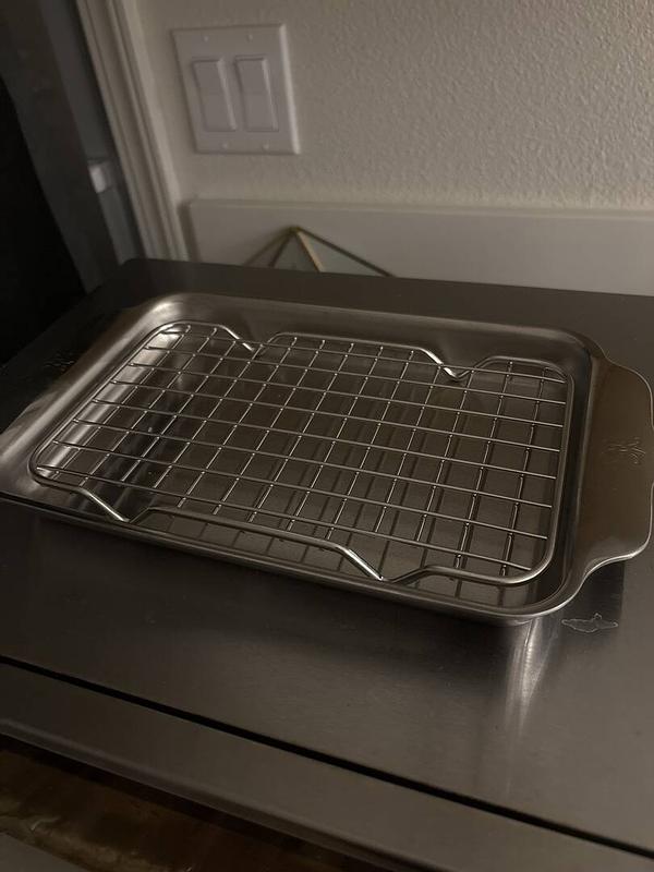 Customer photo for "The perfect mini pan for a digital air fryer or toaster oven"