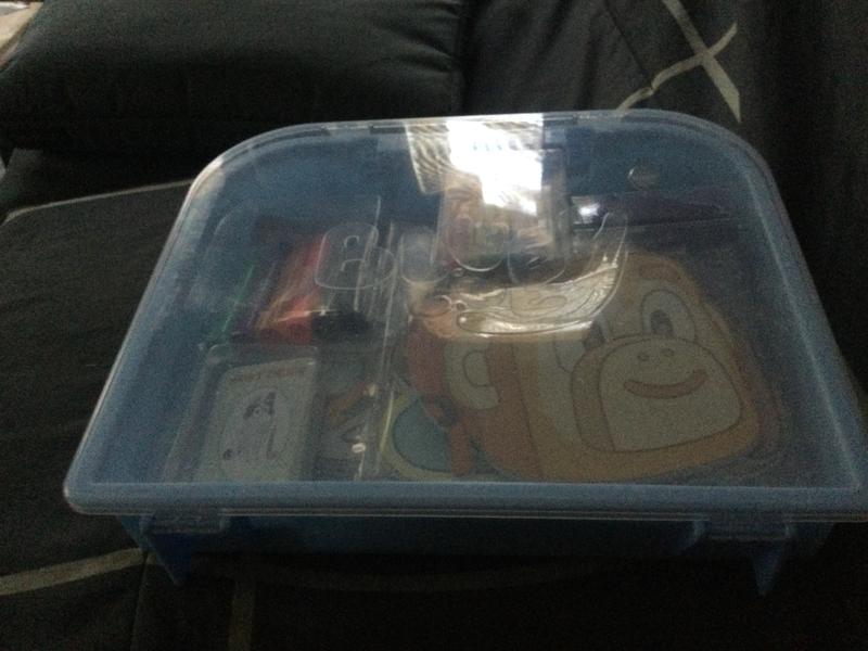 Cute blue clear case