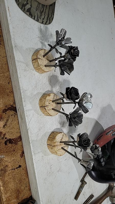 More Welded Flowers