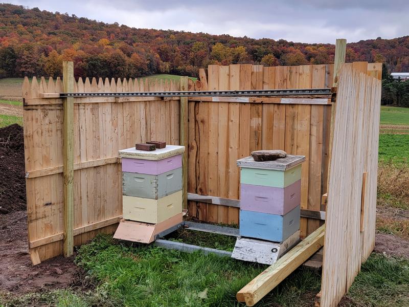 Screen protection from wind.