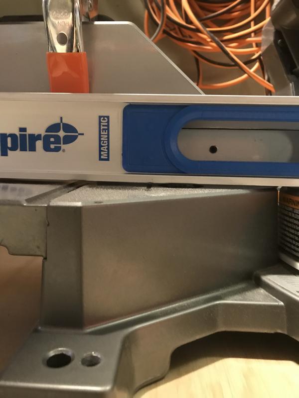 There is “space” under that straight edge.