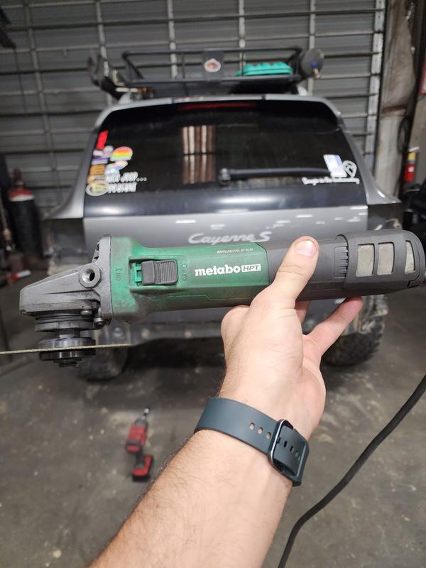 Metabo HPT 4.5-in Sliding Switch Brushless Corded Angle Grinder in