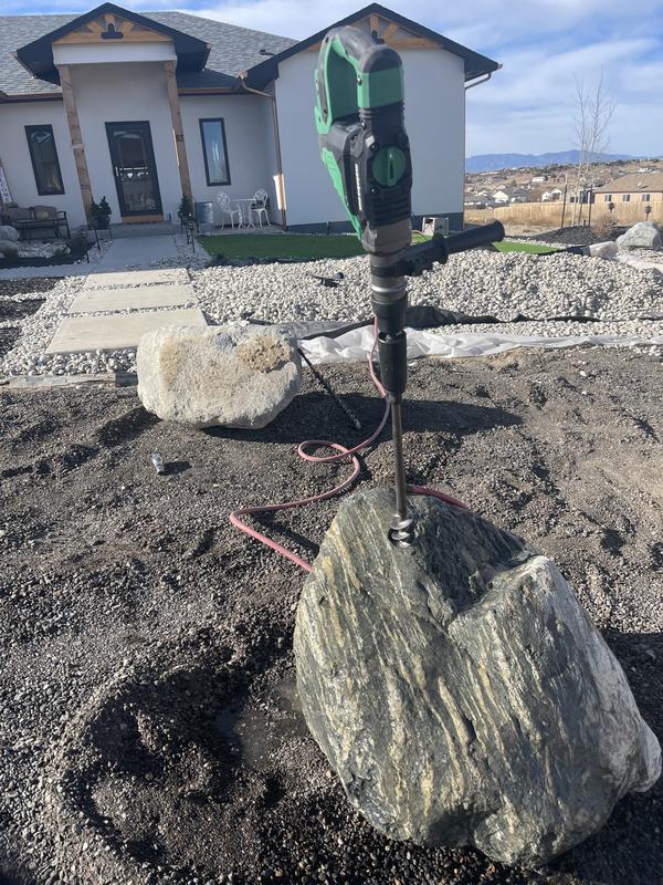 5 minutes into drilling and i was already halfway through!