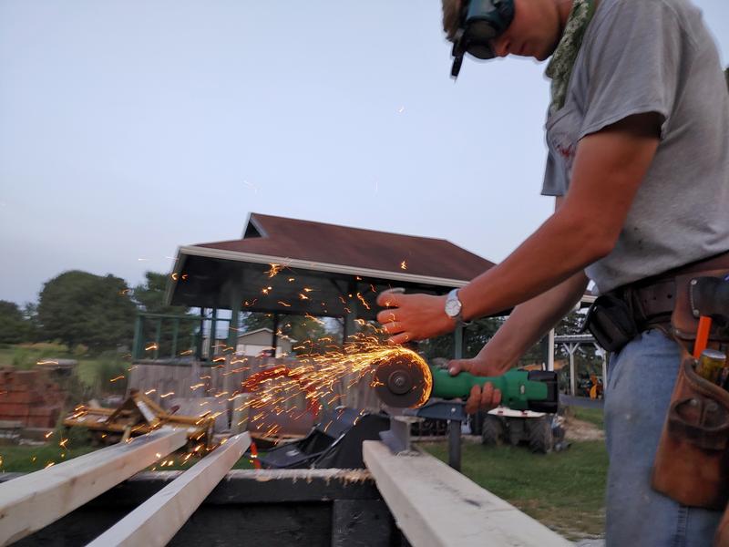 Cutting up 2" I-beam