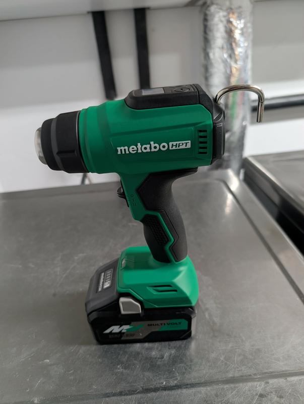 Metabo HPT 18V MultiVolt Cordless Heat Gun – LCD Display, 1022°F Max, 3 Nozzles Included, Tool Only (Battery Not Included)