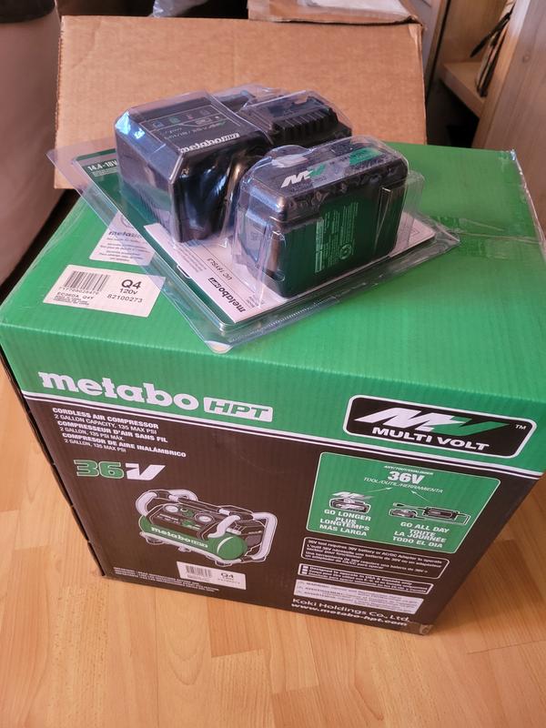 Metabo HPT 2-Gallons Portable Cordless 90 PSI Hot Dog Air