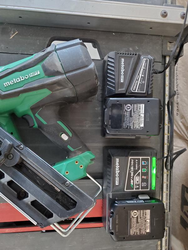 Metabo framing nailer online battery