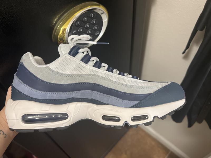 Air max 95 midnight navy/pure platinum grade school boys' shoe sales