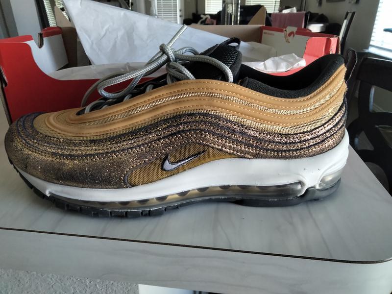 Air max 97 womens white and gold best sale