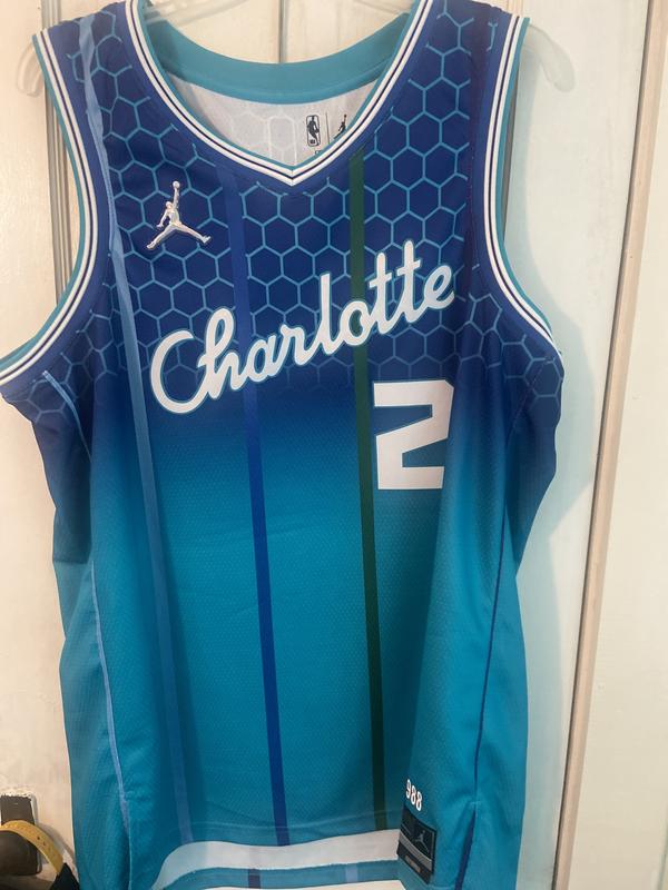 Jordan+Mens+XL+52+Charlotte+Hornets+LaMelo+Ball+City+Edition+Swingman+Jersey  for sale online
