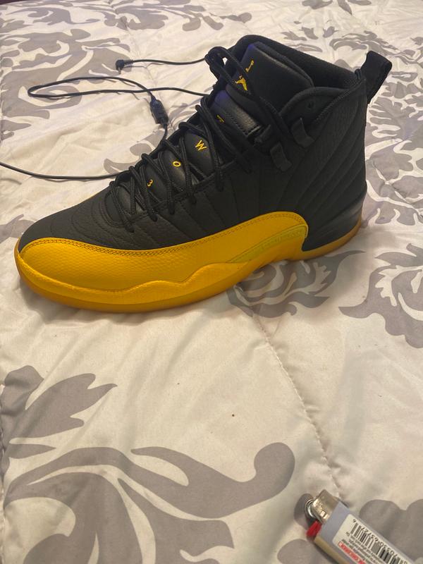 black and yellow 12s hibbett sports