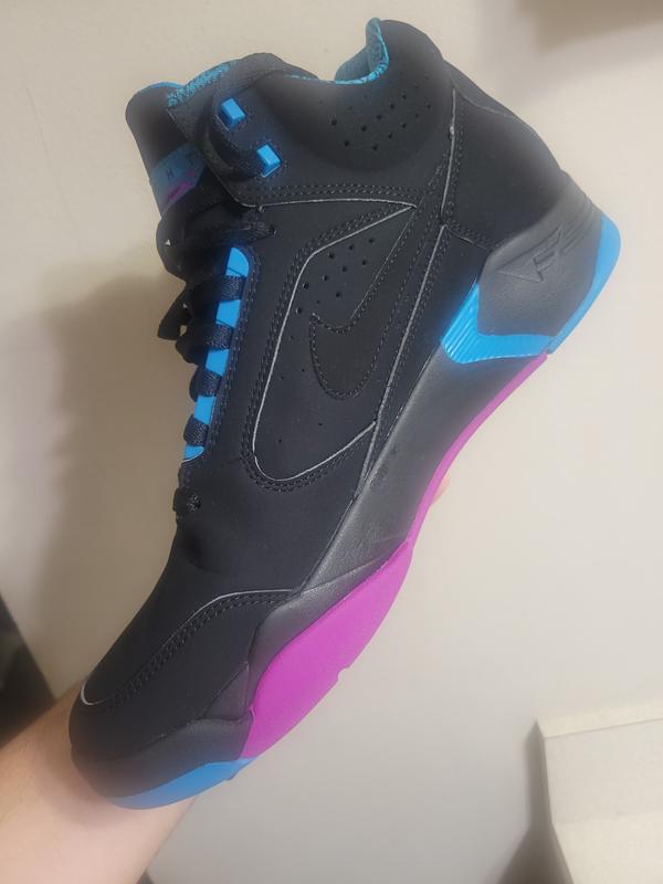 Nike air flight on sale lite high black purple