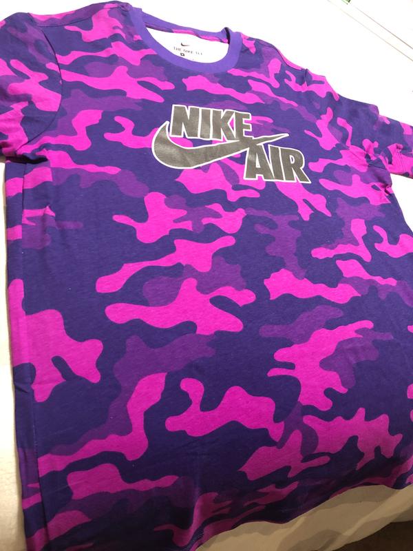 foamposite pro purple camo shirt