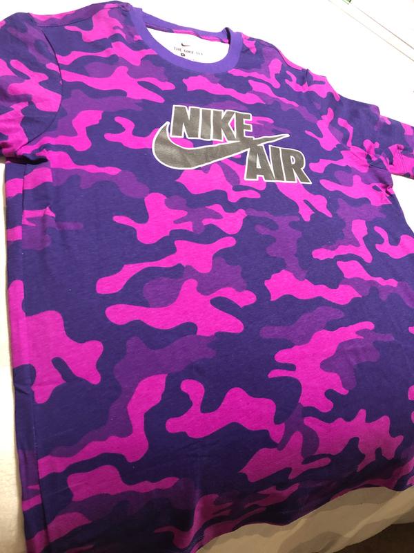 purple camo foams shirt