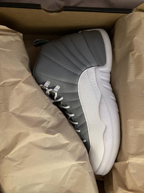 Jordan 12 outlet white grey