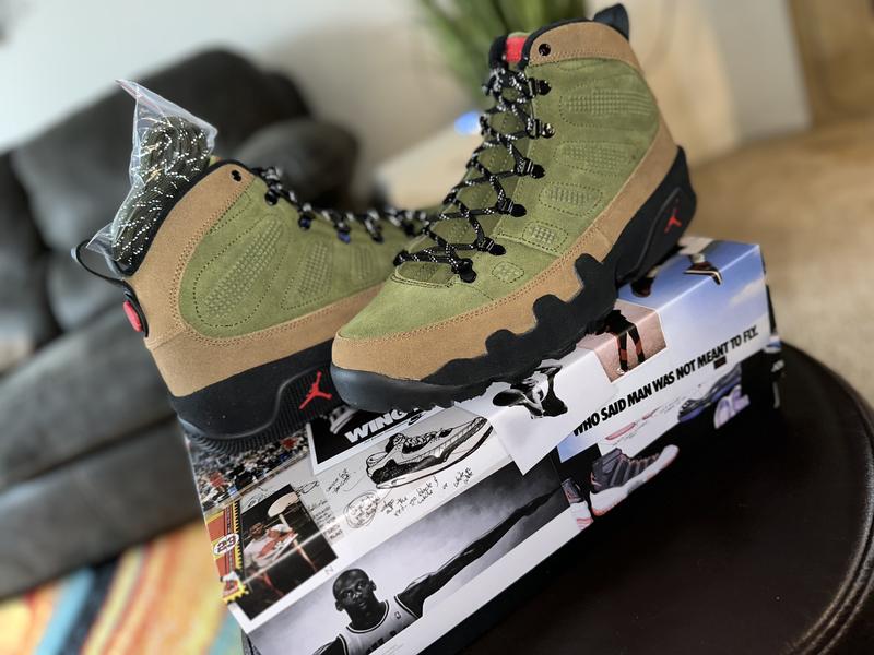 Jordan 9 cheap army green