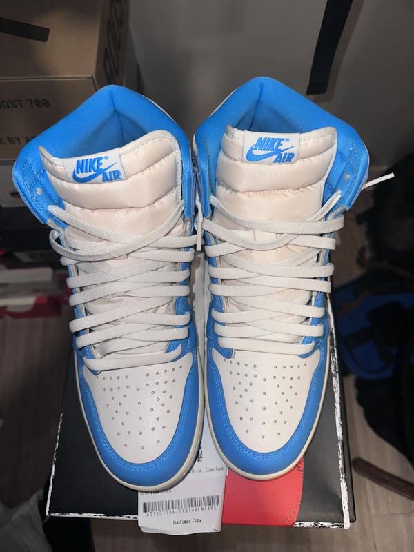 Blue White Retro High OG Sneaker UNC Reimagined | Hibbett