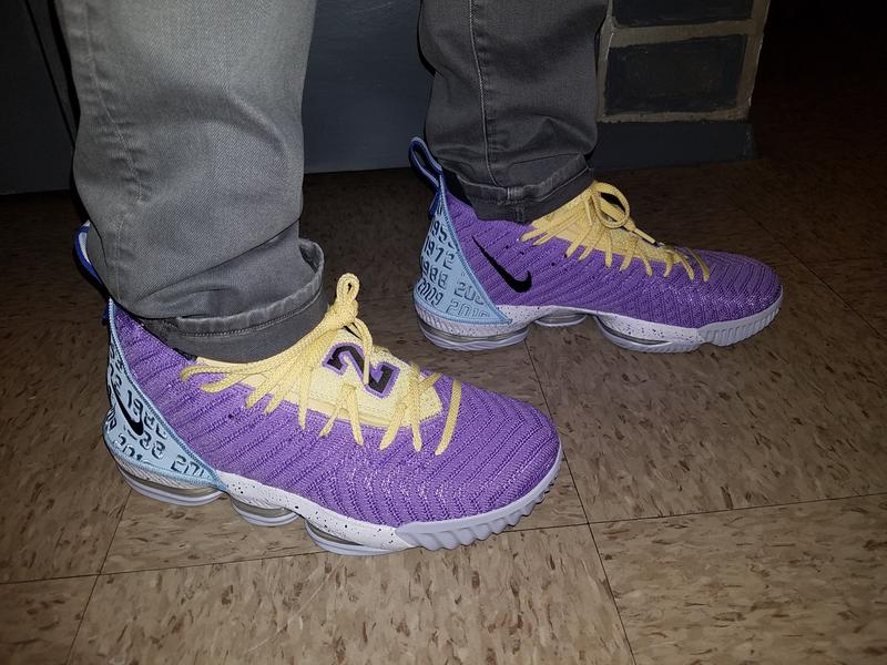 lebron 16 purple and yellow