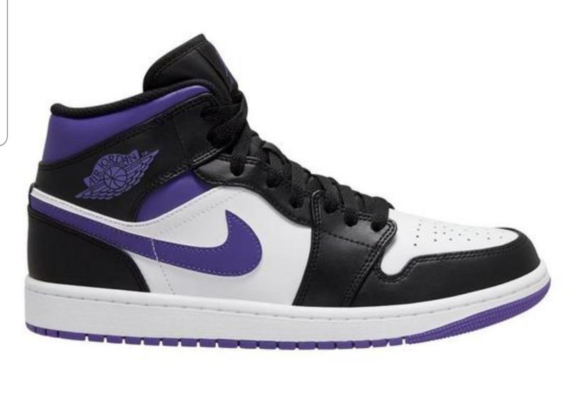 Jordan 1 Mid Dark Iris Men's - 554724-095 - US