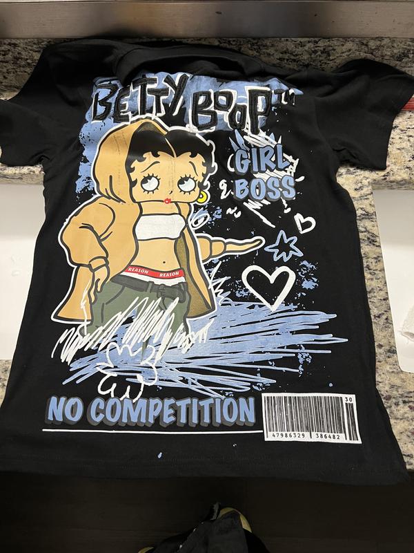 REASON × Betty Boop コラボ　Tシャツ　ブラック　XLサイズ Betty Boop Reason Unisex For The Streets T-Shirt - Black
