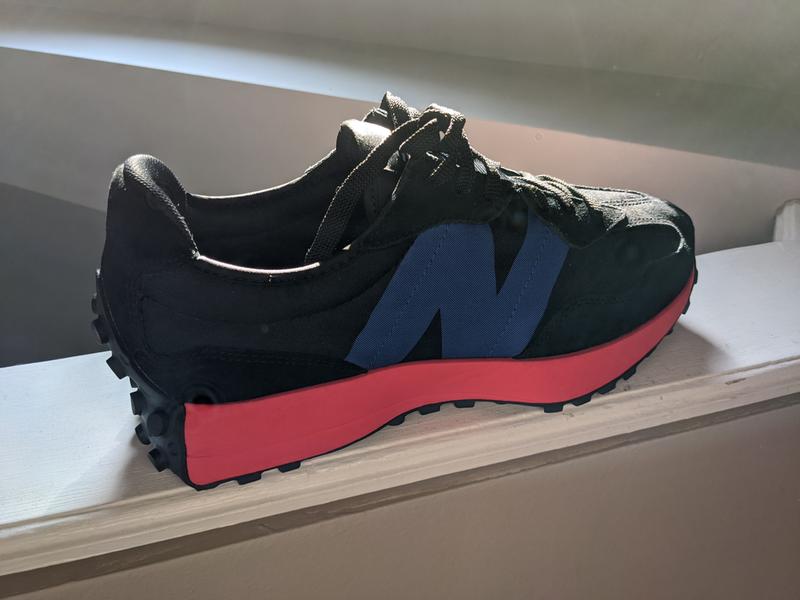 new balance 327 black and red