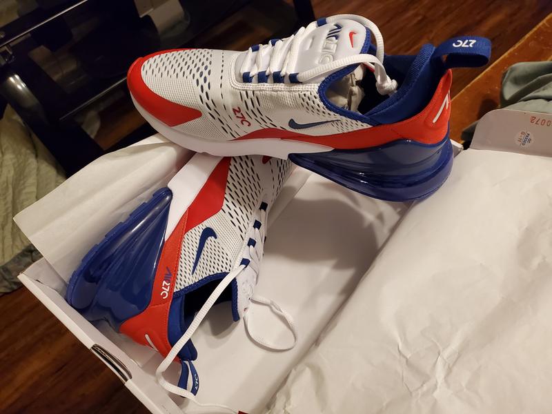 Nike Air Max 270 White University Red Deep Royal Men S Shoe Hibbett City Gear