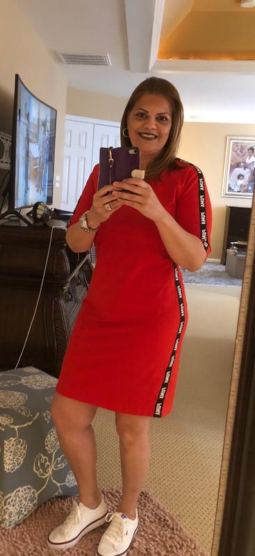 red puma dress