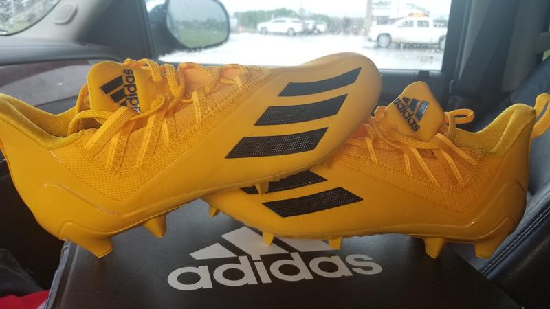 Gold adidas shop football cleats