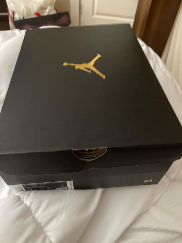 gold jordan shoe box