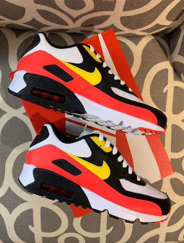 red and yellow air max 90