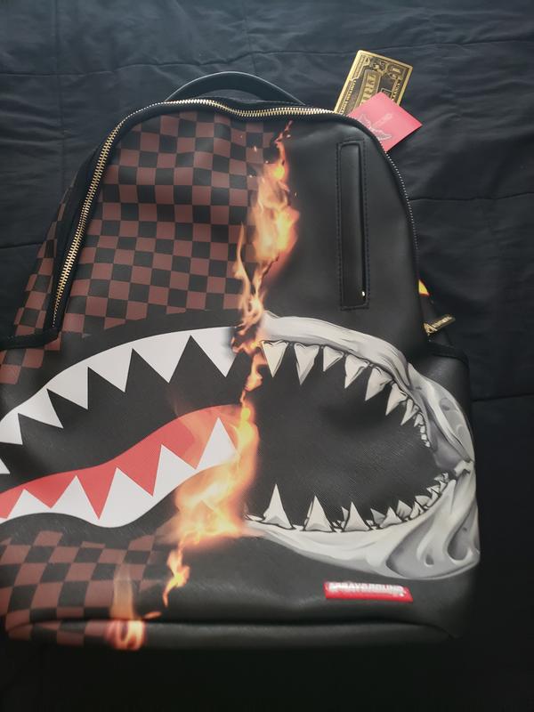Backpacks Sprayground - Shark bag Paris in brown - 910D3931NSZ