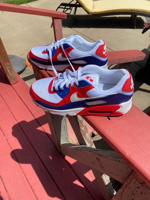 air max 90 blue white red