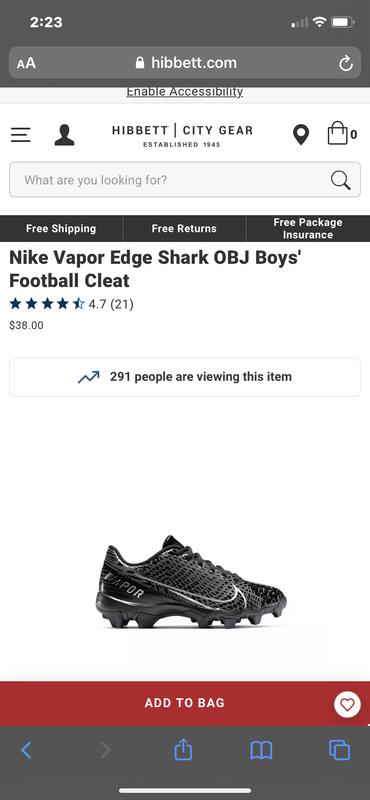 Nike Vapor Edge Pro OBJ Men's Football Cleat - Hibbett