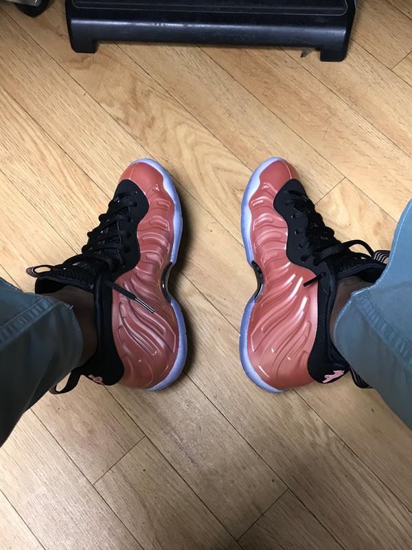 rose gold foamposite grade school