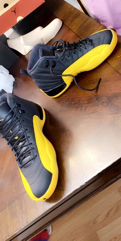 black and yellow 12s hibbett sports