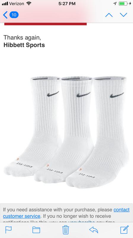 hibbett sports nike socks