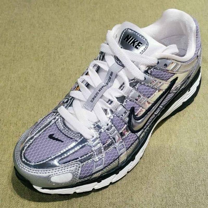 Nike P-6000 Men's Running Lace Up Shoes - Metallic Silver