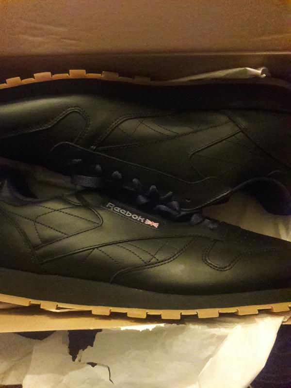 reebok classic leather black mens