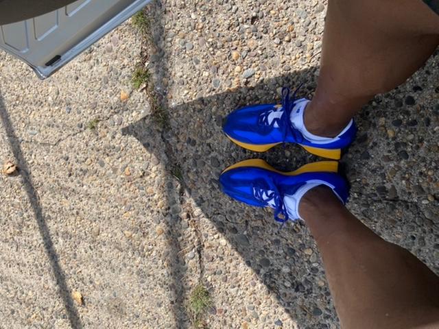 new balance 327 marine blue